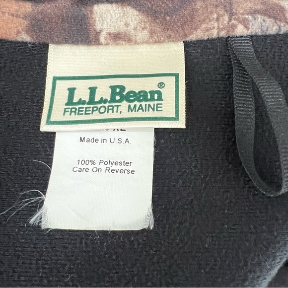 Vintage LL Bean x Mossy Oak Break-up XL Camo Jacket 1/2 Zip Hunting Camouflage - Picture 10 of 15